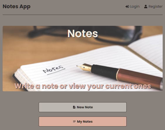 Notes App project thumbnail